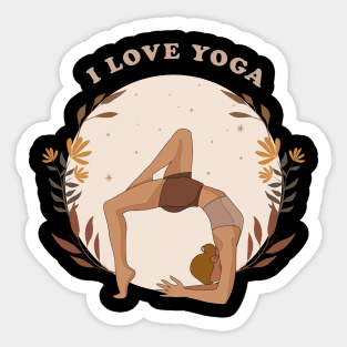 I love Yoga Sticker